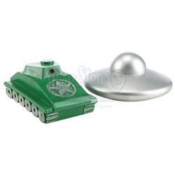 Lot #472 - MARS ATTACKS! (1996) - War Room Saucer and Tank