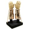 Image 1 : Lot #481 - MASTERS OF THE UNIVERSE (1987) - Skeletor's (Frank Langella) Light-Up Goldtone Gauntlets