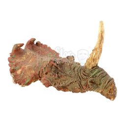 Lot #537 - PREHISTORIC BEAST (1985) - Phil Tippett Collection: Single-Horned Dinosaur Puppet Head