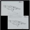 Image 4 : Lot #626 - STAR TREK: VOYAGER (T.V. SERIES, 1995-2001) - Set of Voyager Blueprints and Printed Conce