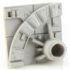 Image 2 : Lot #677 - STAR WARS TRILOGY (1977-1983) - 6" x 6" Death Star Surface Model Miniature Piece