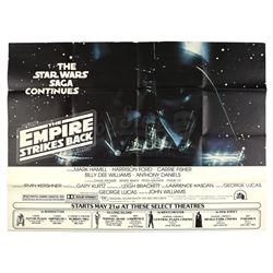 Lot #693 - STAR WARS: THE EMPIRE STRIKES BACK (1980) - New York Subway Advance 2-Sheet