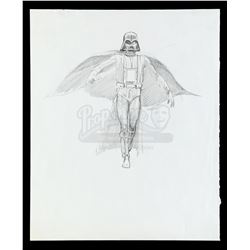 Lot #698 - STAR WARS: THE EMPIRE STRIKES BACK (1980) - Hand-Drawn Ralph McQuarrie Darth Vader Concep