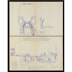 Lot #699 - STAR WARS: THE EMPIRE STRIKES BACK (1980) - Imperial Walker Side Profile and Rear View Dy