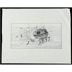 Lot #701 - STAR WARS: THE EMPIRE STRIKES BACK (1980) - Hand-Drawn Joe Johnston Probot Storyboard Art
