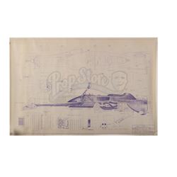 Lot #714 - STAR WARS: RETURN OF THE JEDI (1983) - Speeder Bike Blueprint