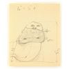 Image 9 : Lot #718 - STAR WARS: RETURN OF THE JEDI (1983) - Jabba the Hutt Eyes and Concept Artwork