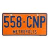 Image 3 : Lot #782 - SUPERMAN (VARIOUS PRODUCTIONS, 1978-1987) - Pair of Metropolis Car License Plates