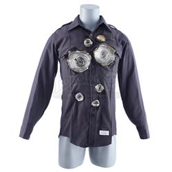 Lot #794 - TERMINATOR 2: JUDGMENT DAY (1991) - T-1000's (Robert Patrick) Animatronic Bullet-Hit Poli