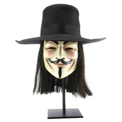 Lot #840 - V FOR VENDETTA (2005) - V Mask, Hat, and Wig