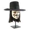 Image 2 : Lot #840 - V FOR VENDETTA (2005) - V Mask, Hat, and Wig