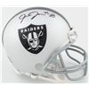 Image 1 : JOSH JACOBS SIGNED VEGAS RAIDERS MINI HELMET ( JSA COA)