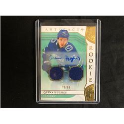 2019-20 UD ARTIFACTS ROOKIE PATCH AUTO QUINN HUGHES 70/99