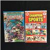Image 1 : THE CHAMPIONS/ CHAMPION SPORTS COMIC BOOK LOT