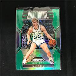 LARRY BIRD 2018-19 PANINI PRIZM #16 DOMINANCE GREEN PRIZM SP BOSTON CELTICS