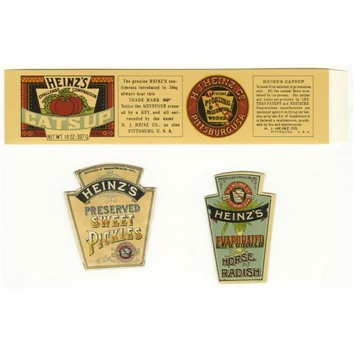 Group Lot of Heinz Vintage Labels