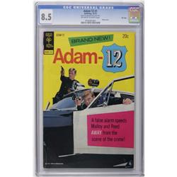 "Adam 12 #1 File Copy (Gold Key, 1973) CGC VF+ 8.5 Off-w "