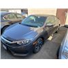 Image 1 : 2016 HONDA CIVIC, 2DR COUPE, GREY, VIN #2HGFC4B53GH400546