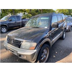 2002 MITSUBISHI MONTO LIMITED 4 DOOR BLACK VIN#JA4MW51R72J055174