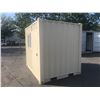 Image 3 : BRAND NEW 9' SHIPPING STORAGE CONTAINER, PORTABLE OFFICE, WITH DOOR, WINDOW AND REAR DOOR