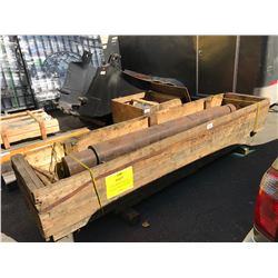 LARGE INDUSTRIAL 11.024  DIA X 110 - 3/8  L C41 HEAD PULLEY SHAFT