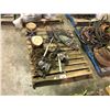 Image 1 : PALLET OF ASSORTED CABLE PULLS, COME-A-LONGS & CHAIN HOISTS