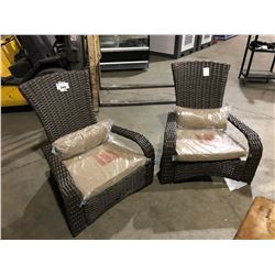 PAIR OF PARAMOUNT PF-CH302S PREMIUM MUSKOKA OUTDOOR PATIO CHAIRS