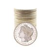 Image 1 : Roll of (20) Brilliant Uncirculated 1881-S $1 Morgan Silver Dollar Coins Nice Toning