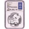 Image 1 : 2019 China 10 Yuan Panda Silver Coin NGC MS70 Early Releases Joel Iskowitz Signature