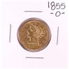 Image 1 : 1855-O $5 Liberty Head Half Eagle Gold Coin