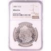 Image 1 : 1881-S $1 Morgan Silver Dollar Coin NGC MS63* Star