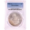 Image 1 : 1881-S $1 Morgan Silver Dollar Coin PCGS MS65