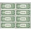 Image 2 : Lot of (8) 1935E $1 Silver Certificate Notes Fancy Serials