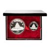 Image 5 : 1987 People's Republic China Silver 2-Piece Proof Panda Set