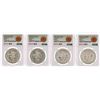 Image 1 : Lot of (4) 1968Mo Mexico 25 Pesos Olympics Commemorative Silver Coins NGC MS64