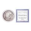 Image 1 : United Snakes of America Indian Skull 1 oz Antique Silver Proof Round w/COA