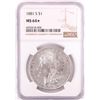 Image 1 : 1881-S $1 Morgan Silver Dollar Coin NGC MS64* Star