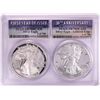 Image 1 : 1986-S & 2016-W $1 Proof American Silver Eagle Coin Set PCGS PR70DCAM