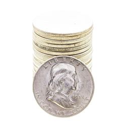 Roll of (20) Brilliant Uncirculated 1948-D Franklin Half Dollar Coins
