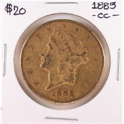 1883-CC $20 Liberty Head Double Eagle Gold Coin