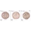 Image 1 : Lot of (3) 1907 Philippines One Peso Silver Coins