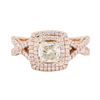 Image 2 : 14KT Rose Gold 1.64 ctw Diamond Ring