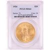 Image 1 : 1924 $20 St. Gaudens Double Eagle Gold Coin PCGS MS64