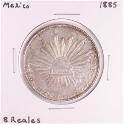 1885 Mexico 8 Reales Silver Coin