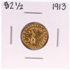 Image 1 : 1913 $2 1/2 Indian Head Quarter Eagle Gold Coin