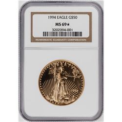 1994 $50 American Gold Eagle Coin NGC MS69 STAR Key Date