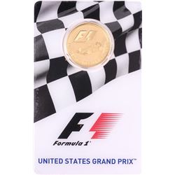 2016 $25 Proof Solomon Islands Formula One United States Grand Prix Gold Coin