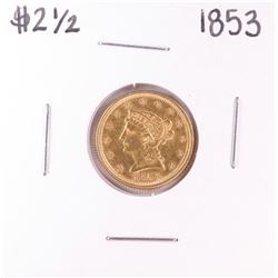1853 $2 1/2 Liberty Head Quarter Eagle Gold Coin