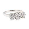 Image 1 : 14KT White Gold 1.10 ctw Diamond Ring