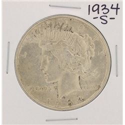 1934-S $1 Peace Silver Dollar Coin